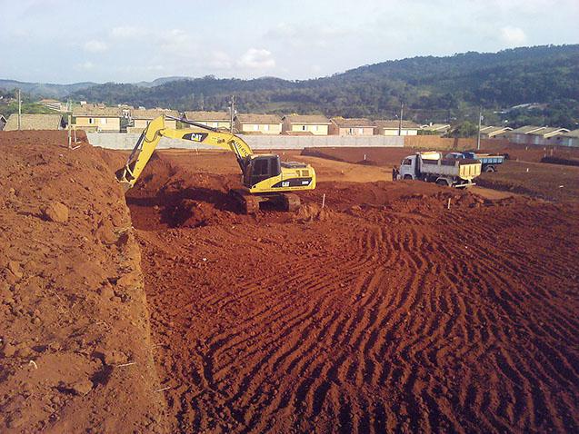 Escavação terraplenagem