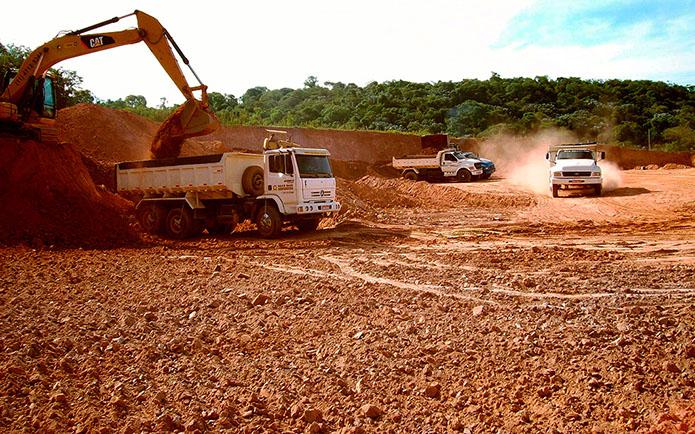 Serviço de terraplenagem